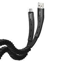 HOCO U78 USB AM на Micro 2,4A/0,8-1,2m black