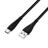 BOROFONE BX38 Cool charge USB AM на Type-C 3A 1m black