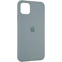Чехол Fiji Silicone Case для Apple iPhone 11 Pro Max бампер накладка Full Soft Granny Grey