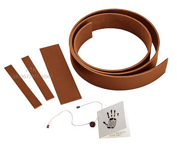 Заготовка під ремінь з вороту Коньячний, 35 мм