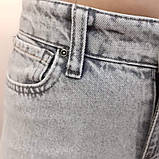 Джинси кюлоти короткі широкі різного кольру штанини 28 сіро-голубі, фото 5