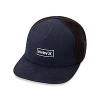 Чоловіча кепка Hurley Locked Snapback Flat Bill Trucker, темно-синій, 100% оригінал, USA