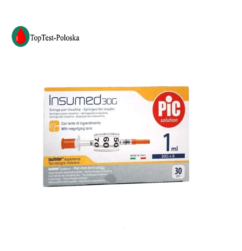 Шприци інсулінові Інсумед 1 мл (Insumed 1 ml) 30G — 1 паковання, фото 1