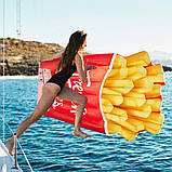 Надувний пліт матрац intex КАРТОПЛЯ ФРІ 175x132 см пляжний для басейну і плавання 58775, фото 6