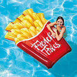 Надувний пліт матрац intex КАРТОПЛЯ ФРІ 175x132 см пляжний для басейну і плавання 58775, фото 10