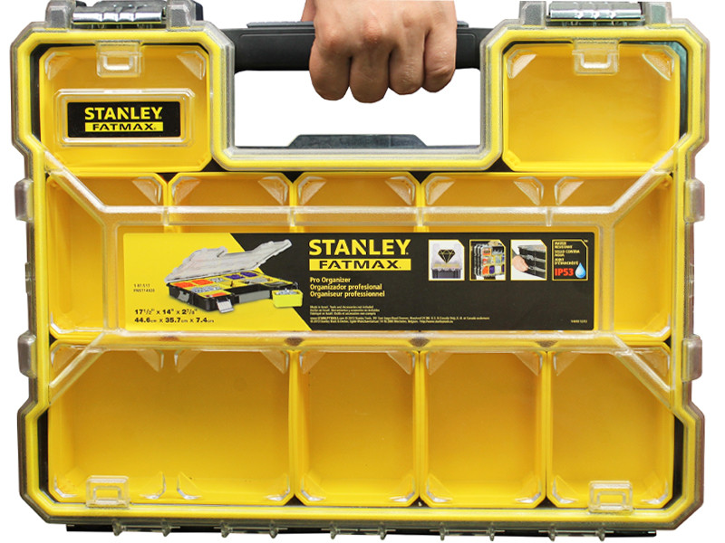 ОРГАЙЗЕР ВЛАГОСТИЙ ПЛАСТИКОВИЙ STANLEY "FATMAX SHALIOW PRO METAL LATCH" З МЕТАЛЕЧНІ ЗАМКАМИ 44.6 Х 7, фото 1