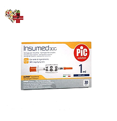 Шприци інсулінові Інсумед 1 мл (Insumed 1 ml) 30G — 1 паковання