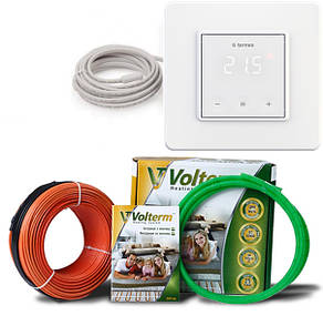 Електрична тепла підлога (комплект) Volterm HR18 210 Вт (1,2-1,5 м2) і регулятор Terneo s