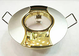 Світильник стельовий MR-11 золото литий, неповоротний, Comtech (врізн діаметр 45мм)