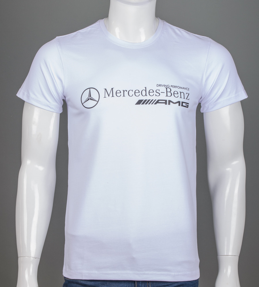 Футболка чоловіча Mercedes 2169м (Уп.4шт M-XXL), Білий