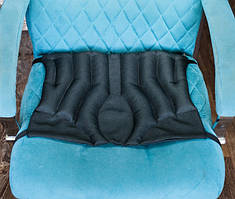 Масажна подушка для сидіння з з гречихою 37х33см з ременями кріплення 09810