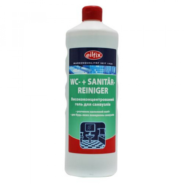 Висококонцентрований гель для санвузлів WC+SANITARREINIGER Grun 1 л