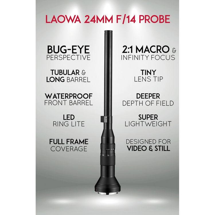 Об'єктив Venus Optics Laowa 24mm f/14 Probe Lens for ARRI PL (Cine-Mod Version) (VE2414PL)