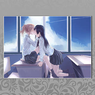 Плакат А4 Аніме Art Yuri 002