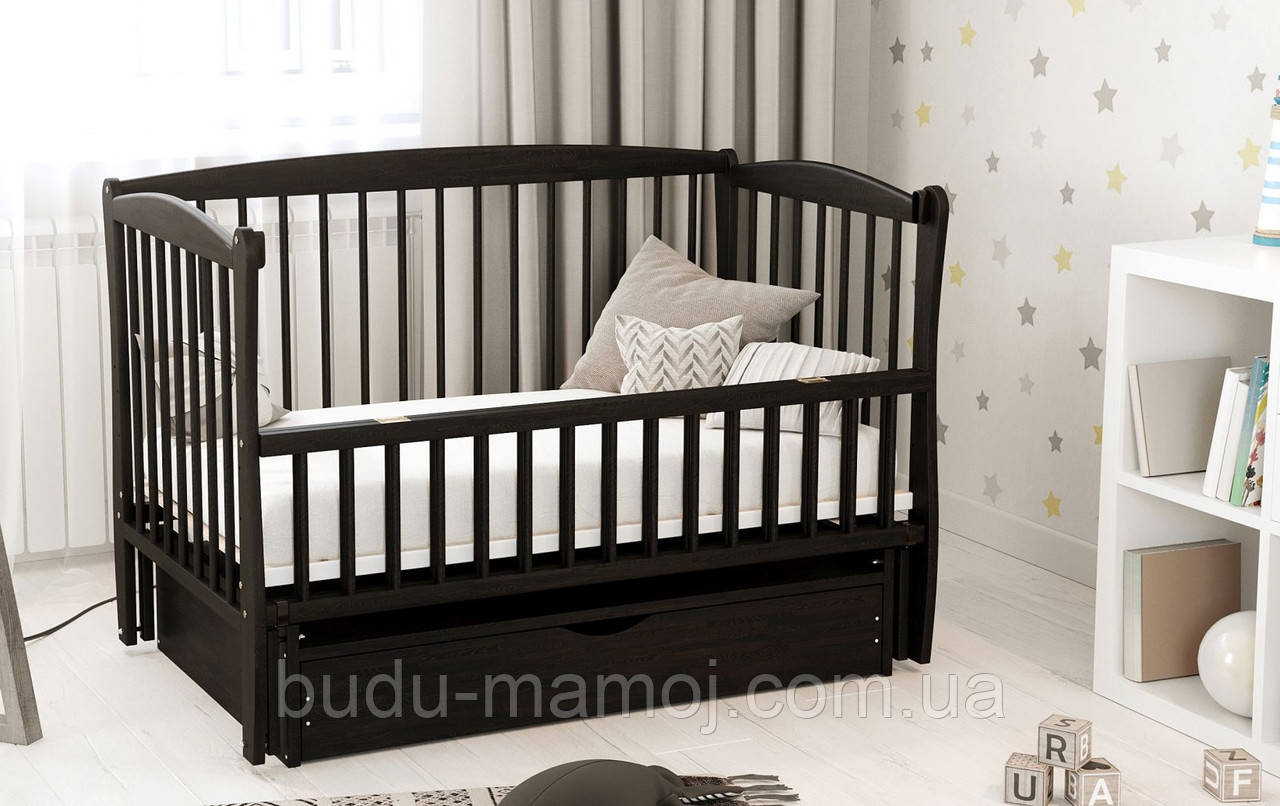 Ліжечко для новонароджених Еліт з ящиком 120*60