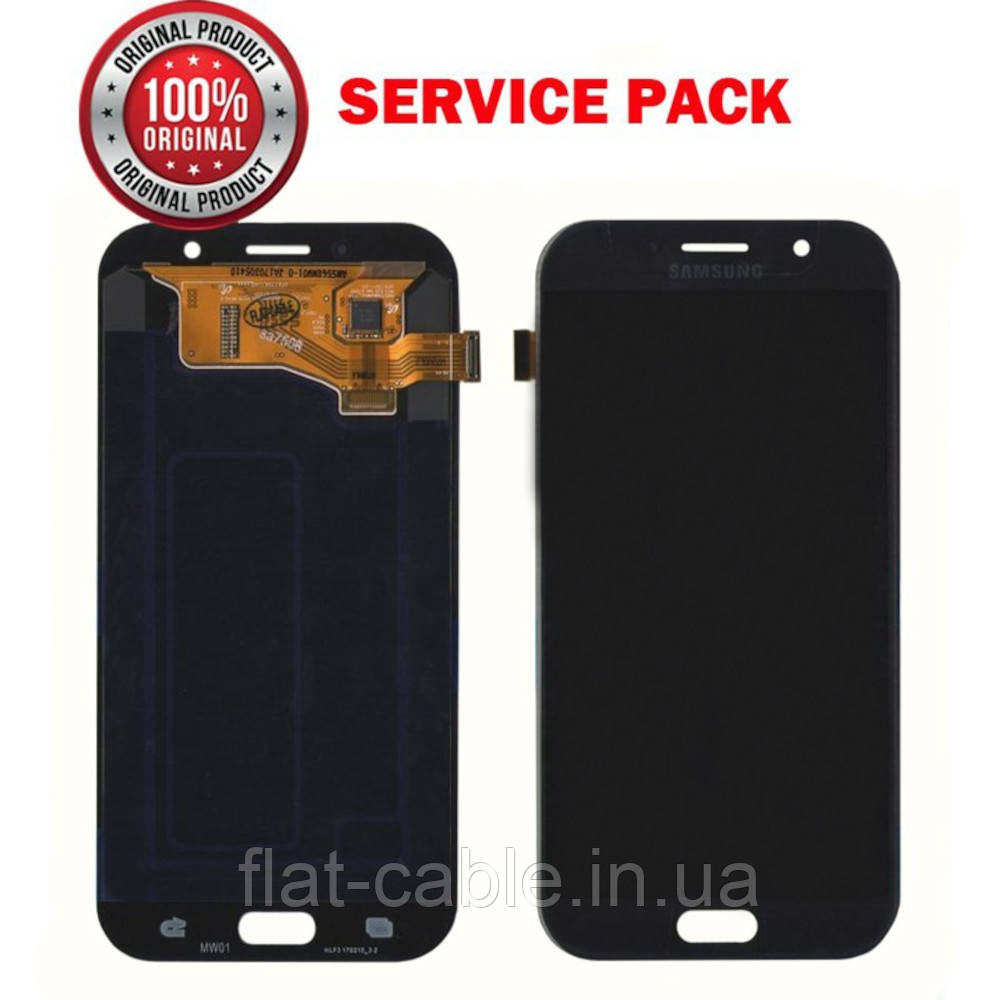 Дисплей + сенсор Samsung A720H GALAXY A7 2017 Чорний Оригінал 100% SERVICE PACK GH97-19723A