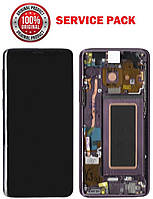 Дисплей + сенсор Samsung G960 Galaxy S9 Violet с рамкой Оригинал 100% SERVICE PACK GH97-21696B