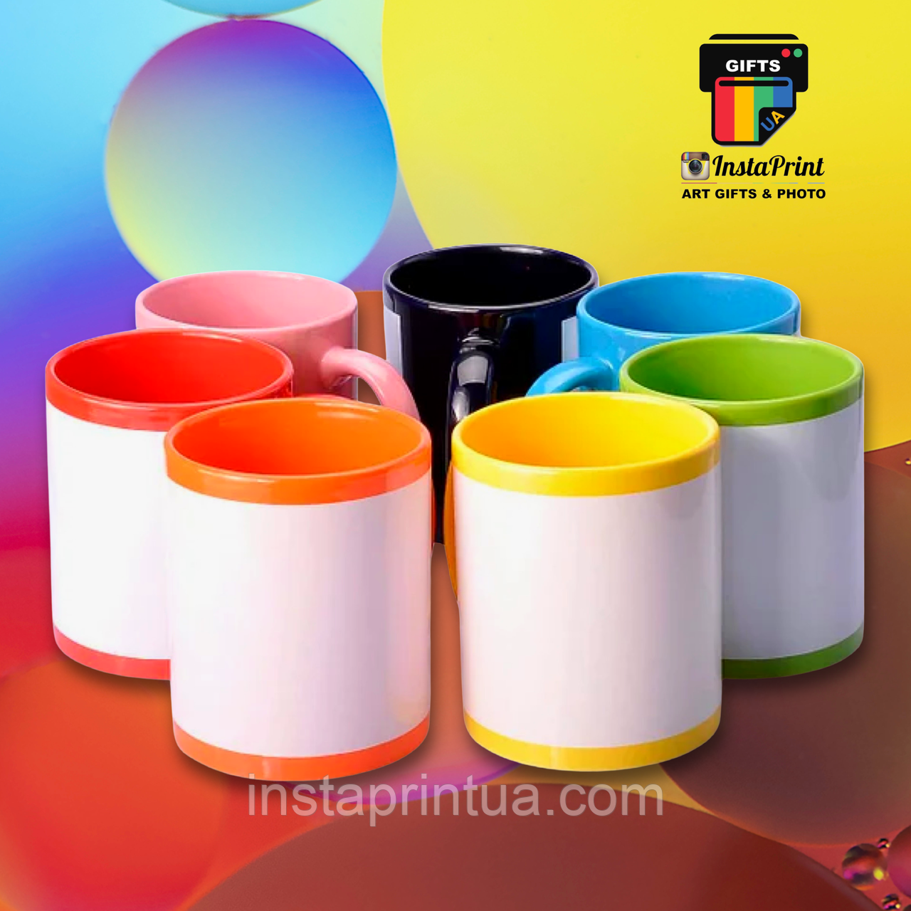 Чашка "Full color" 330 мл з віконцем для фото + друк. Друк на чашках, фото 1