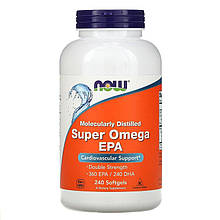 Жирні кислоти NOW Foods Super Omega EPA 1200 mg (360/240) Double Strength 240 Softgels