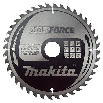 Пильний диск 190х30мм, 40 зубів MAKITA