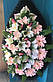 Вінок похоронний з штучних квітів (ЕВ №1 Елітний), розміри 175*75см, доставка по Україні., фото 6