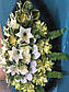 Вінок похоронний з штучних квітів (ЕВ №1 Елітний), розміри 175*75см, доставка по Україні., фото 7