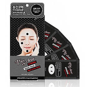 Набір точкових патчів для очищення пор Holika Holika Pig Clear Strong Blackhead Spot Pore Strip 6 шт