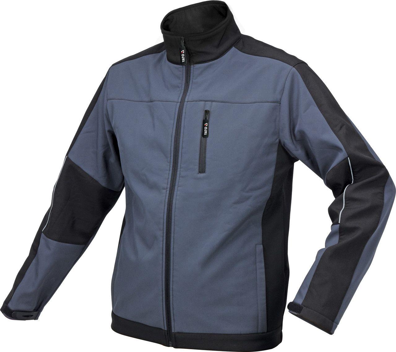 Куртка робоча SOFTSHELL чорно-темносіра YATO розмір S — XXXL в асортименті
