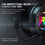 Навушники для гри RUN MUS RGB LED K3, чорні., фото 3