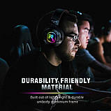 Навушники для гри RUN MUS RGB LED K3, чорні., фото 5