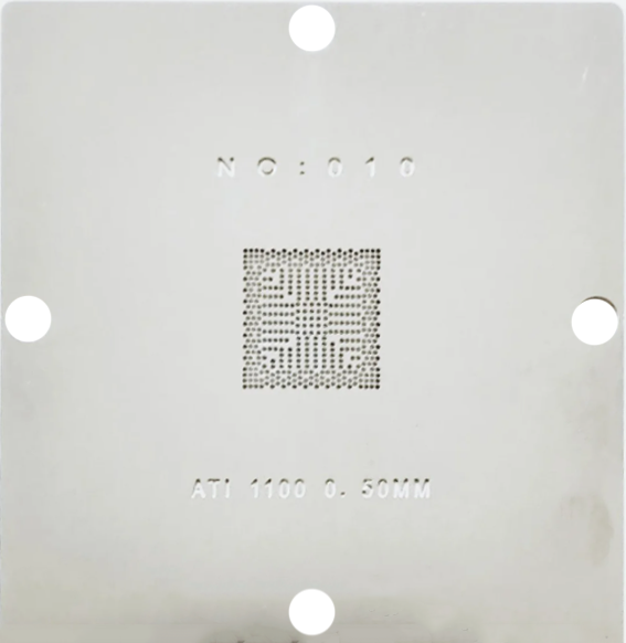 Трафарет BGA прямого нагріву ATI 1100 (0.50 mm) 90 x 90 mm