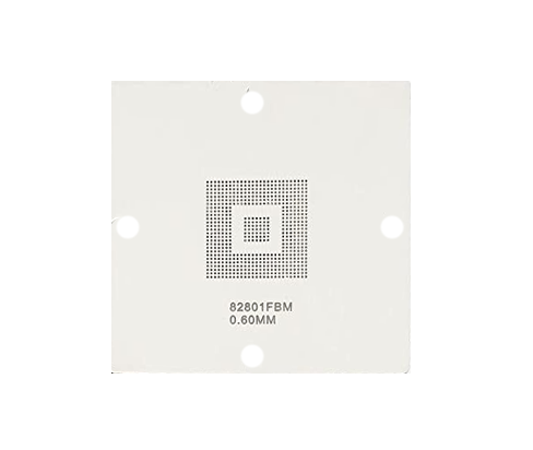 Трафарет BGA прямого нагріву 82801FBM (0.60 mm) 90 x 90 mm, фото 1