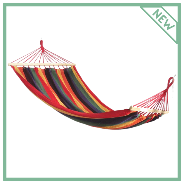 Гамак тканинний підвісний одномісний з планкою кольоровий в чохлі Amazonas 80Х200см ART:6014
