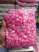 Кабошон " Круглий квіточок" 10 мм яскраво-рожевий 250 грамів