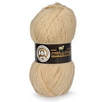 Пряжа Madame Tricote Paris Merino Gold №114 (мадам трикот мерино голд) Шерсть Акрил Бежевый