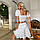 Річний спідничний костюм з топом бюст'є і розкльошеною спідницею з білої прошвы (р. S, M, L) 68101873, фото 4