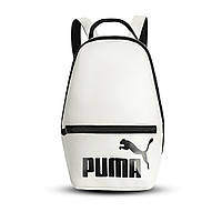 Белый женский небольшой рюкзак Puma, пума. Кожзам, фото 2