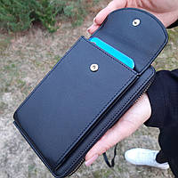 Жіночий гаманець-клатч, сумочка Baellerry Forever. Чорна, фото 9