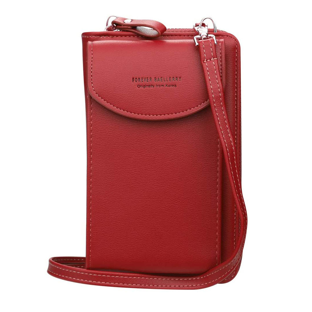 Жіночий гаманець-клатч, сумочка Baellerry Forever. Червоний