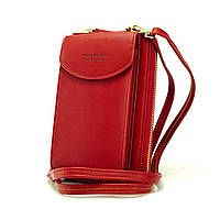 Жіночий гаманець-клатч, сумочка Baellerry Forever. Червоний, фото 4