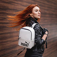 Женский стильный рюкзак Puma, пума. Белый. Кожзам, фото 5
