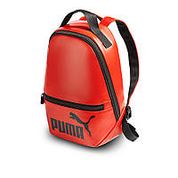 Червоний жіночий невеликий рюкзак Puma, пума. Кожзам, фото 2
