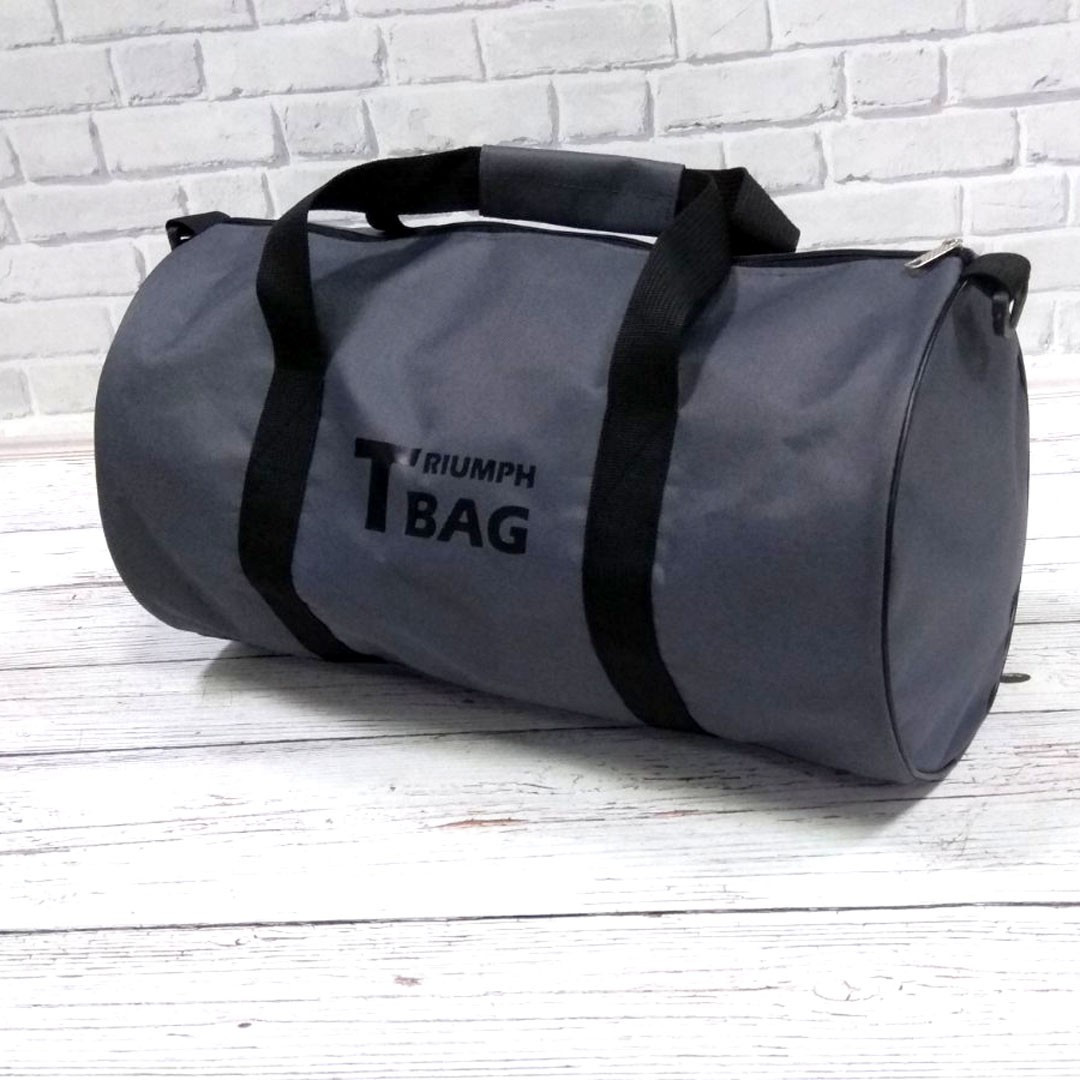 Спортивная сумка бочонок Triumph Bag. Для тренировок, путешествий. Серая