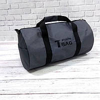 Спортивная сумка бочонок Triumph Bag. Для тренировок, путешествий. Серая, фото 2
