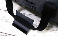 Спортивна сумка бочонок Triumph Bag. Для тренувань, подорожей. Сіра, фото 6