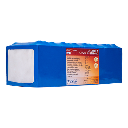 Літієвий акумулятор LogicPower LP LiFePO4 24V - 90 Ah (BMS 60A), фото 2