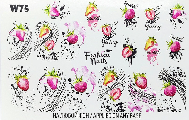 Слайдер для дизайну на нігтях Fashion Nails/KSM W75