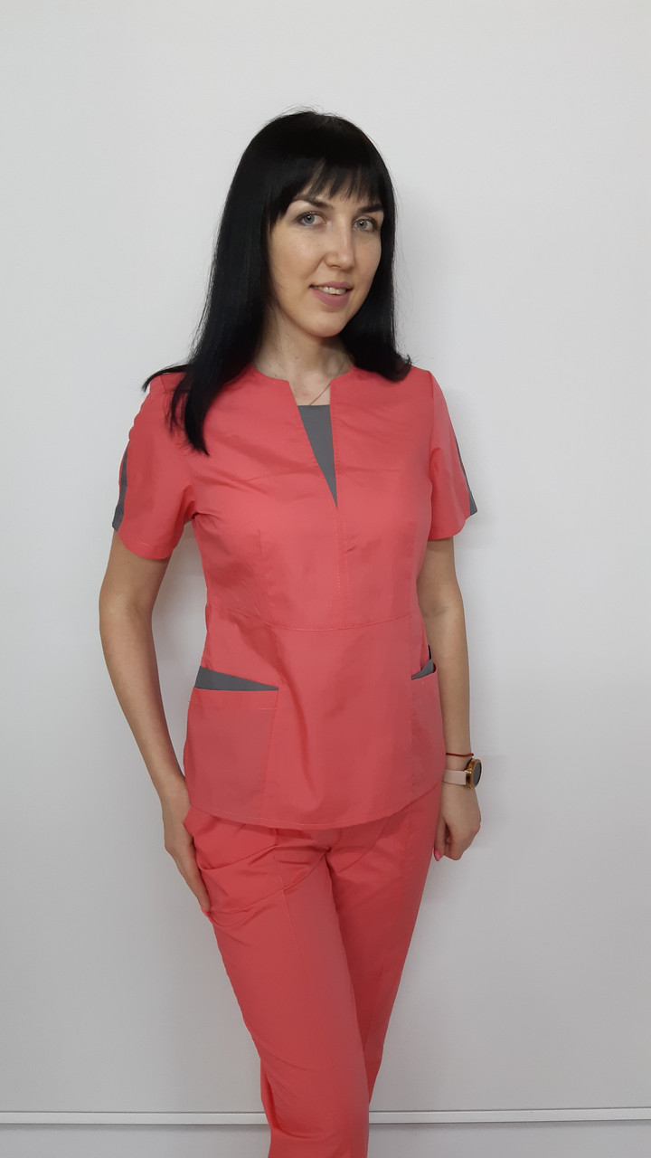 Топ жіночий медичний Оскар бавовна короткий рукав