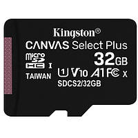 Карта пам'яті 32GB microSDHC Kingston Canvas Select Plus 100R A1 C10 (SDCS2/32GBSP)