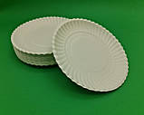 Паперова тарілка одноразова Ø15.5 см (100 шт)Картонна тарілка, фото 2